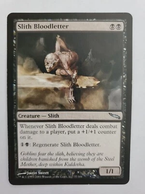 MTG Magic The Gathering Card Slith Bloodletter Creature Slith Black Mirrodin  - Image 1 of 2