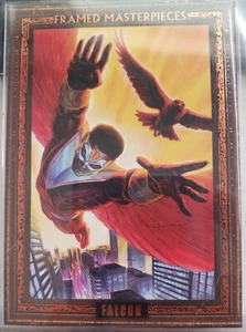 2024 Marvel Masterpieces Presents #48 Falcon #99 of 99 **OMEGA! Framed Rare! - Picture 1 of 5