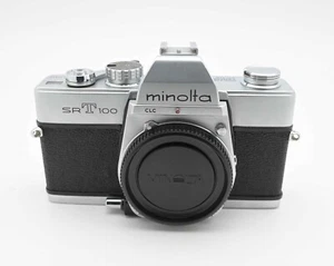 Minolta SRT 100 Silver 35mm SLR Film Camera Body with Body Cap READ (#17838) - Picture 1 of 10