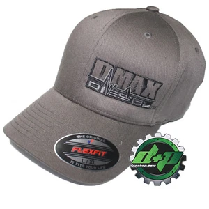 Duramax hat ball cap fitted flex fit flexfit stretch Dmax dark gray grey l/x - Picture 1 of 2