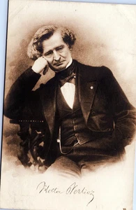 Hector Berlioz Echtfoto Postkarte rppc - französischer Komponist und Dirigent - 1912 - Bild 1 von 2