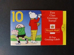 GB 1993 'Greetings' Booklet KX5. ''RUPERT BEAR'' 10 x 1st Class **POST FREE** - Picture 1 of 2