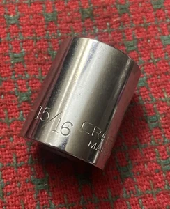 Vintage Craftsman 15/16" Socket 1/2" Drive Socket USA 🇺🇸 47513   NOS - Foto 1 di 6