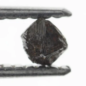 Octahedron 0.46 carat Natural Loose dark brown 3.92X3.61X3.27MM Rough Diamond - Picture 1 of 2