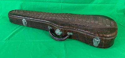 Violin Case Alligator Crocodile Top Quality Circa 1900 TE191025/1051 - Image 1 of 4