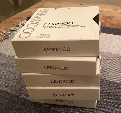 Lot Of 5 Genuine Kenwood 6 Compact Disc Magazine CD CDM-100 - Image 1 of 4