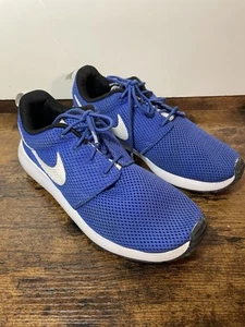NIKE GOLF SHOES - BLUE & WHITE - used - KIDS SIZE 6 YOUTH - Picture 1 of 6