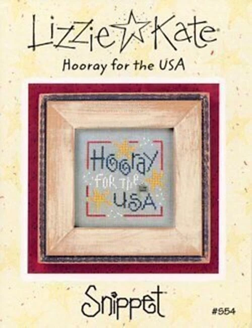 Hooray for the USA by Lizzie Kate cross stitch pattern - Image 1 of 1