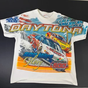Vintage Y2K Nascar Daytona 500 T-Shirt AOP All Over Print Chase Authentics Large - Picture 1 of 9