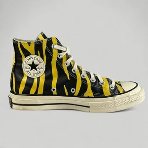 Converse Chuck 70s Archive Print High Tops - Schwarz Gelb - Größe 7 UK - Bild 1 von 6