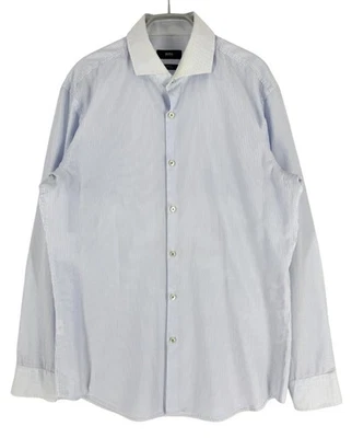 HUGO BOSS Uomo Slim Fit Facile Ferro Casual Formale Taglia M - 41 - Immagine 1 di 4