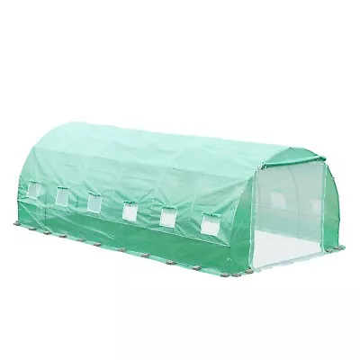 Aoodor 20x10x7FT Greenhouse Replacement Cover Outdoor Walk-in Tunnel(Only Cover)