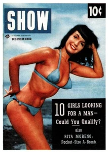 #1 Betty Page, copertina rivista uomo CARTA COMMERCIALE anni 50 pin up - Foto 1 di 2