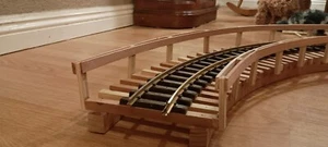 G Scale Garden Ceiling Trestle Train R2 Support W/Rails 1/4 turn For LGB USA MTH - Picture 1 of 9