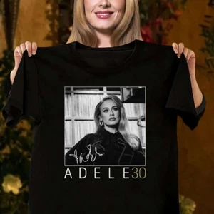 Adele Camisa Adele Firmada Negra Camiseta Unisex Todas las Tallas TA4995 - Imagen 1 de 3