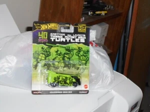 2024 HOT WHEELS PREMIUM POP CULTURE TMNT VOLKSWAGEN DRAG BUS GREEN/BLACK NICE!! - Picture 1 of 1