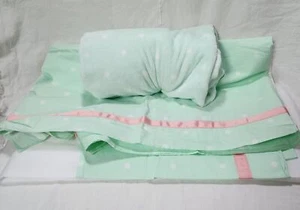 Cloud Island Crib Bedding, Polka, Mint Green- Q3/20 - Picture 1 of 5
