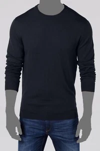 $75 Club Room Mens Blue Long-Sleeve Pullover Merino Wool Crewneck Sweater Size S - Picture 1 of 2