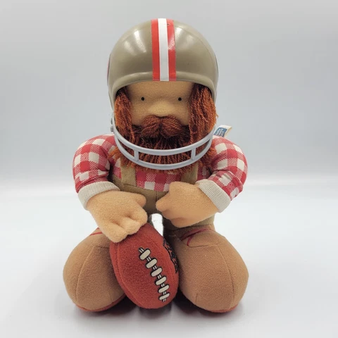 Vintage 1983 NFL Huddles San Francisco 49ers Stuffed Plush Mascot Tudor Games 8" Cover