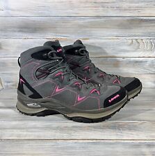 Lowa Ferrox GTX Mid Ws Gore-Tex Women's Boots Gray Pink Outdoor Trekking