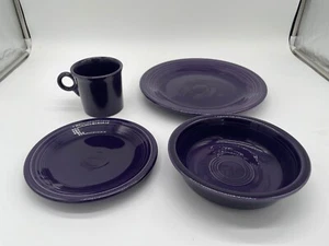 Fiesta 4-teiliges Gedeck Geschirrset Abendessen Salatteller Becher Suppe/Müslischale - Bild 1 von 13