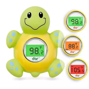 Baby Bath Thermometer, Digital Water Temperature Thermometer with 3 Color Backli - Picture 1 of 8