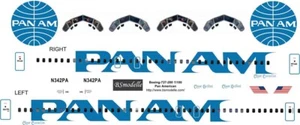 Calcomanía BSmodelle 100507 - 1/100 Boeing 727-200 Pan Am para escala de modelo de avión - Imagen 1 de 12
