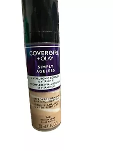 Covergirl, Olay Simply Ageless, 3-in-1 Foundation, 242 Medium Beige, 1 fl oz - Picture 1 of 2