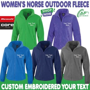 Personalised Custom Embroidered Result Womens Norse Outdoor Fleece Jacket R220F - Picture 1 of 10