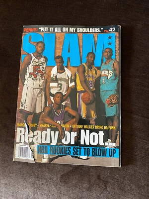 Slam Magazine February 1997 Kobe Bryant, Ray Allen Steve Nash Original W/ Poster - Image 1 of 4