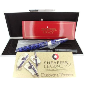 Pluma estilográfica Sheaffer Legacy 2 2001 edición especial Black Pearl nunca entintada - Imagen 1 de 9