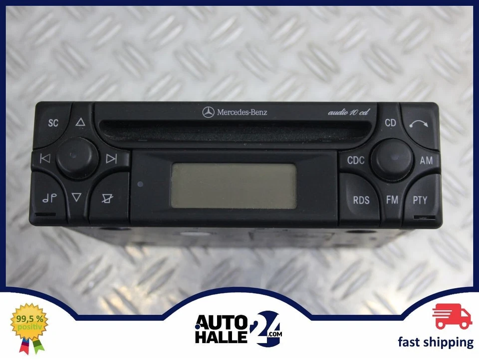 103345 Mercedes Audio Radio CD AL 2910 | W124 W210 R129 R170 W202 MF Radio - Bild 1 von 4