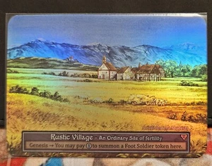 Sorcery Contested Realm TCG Beta Ordinary (Foil) Rustic Village NM  - Bild 1 von 6
