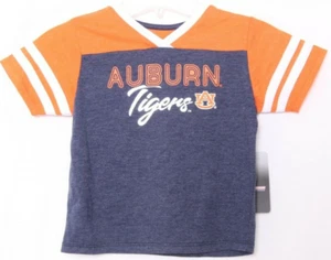 NEW Auburn AU Tigers Colosseum Orange V-Neck Tee T-Shirt Kids Girls Toddler 3T - Picture 1 of 9