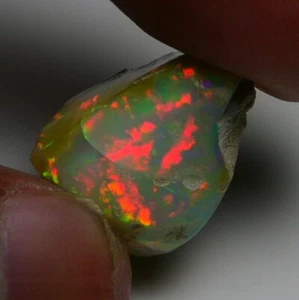 Natural White Opal Rough 17.95 CTS, Ethiopian Welo Opal Raw Gemstone For Jewelry - Picture 1 of 22