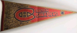 RARE 1993 Montreal Canadiens NHL Collectible Signed Team Pennant - Bild 1 von 4