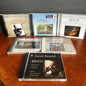 Lot: 6 Max Bruch CD Complete Violin Concertos Aaron Rosand Georg Kulenkampff - Picture 1 of 15
