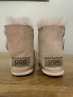 Ugg Australia Sheepskin Baby Pram Boots Dusty Pink Genuine New 1yr- 18months