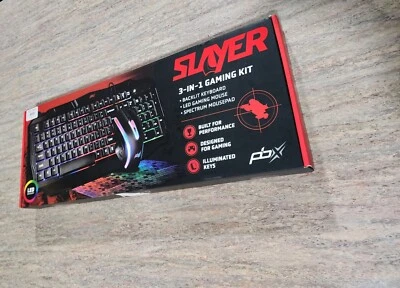 PBX Slayer 3-in-1 Gaming Kit Backlit Keyboard, LED Gaming Mouse, Spectrum Pad - Image 1 of 4