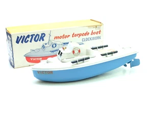 SUTCLIFFE VICTOR MOTOR TORPEDO CLOCKWORK BOAT - Picture 1 of 14