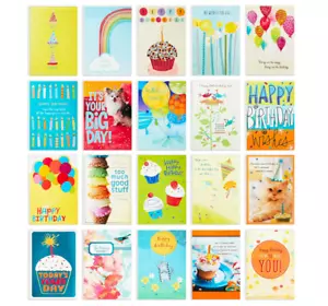 Hallmark Birthday Cards Assortment, 20 Cards with Envelopes - NEW - Picture 1 of 7
