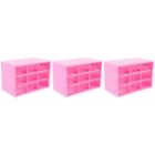 3 Pcs Desk Storage Box Gifts For Christmas Makeup Organizer Cosmetic Boxes