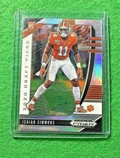 ISAIAH SIMMONS SILVER PRIZM ROOKIE CARD JERSEY #11 CARDINALS RC 2020 Prizm DP RC