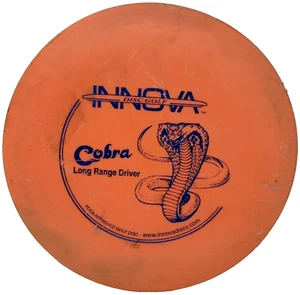 Innova Disc Golf Cobra Orange Blue PFN Patent # No Ink Ontario Old Logo Preowned - Picture 1 of 15