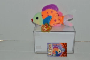 Ty Beanie Baby~#4254~5th Gen~Lips~Colorful Fish~Good Heart Tag~Trading Card~NB - Picture 1 of 3