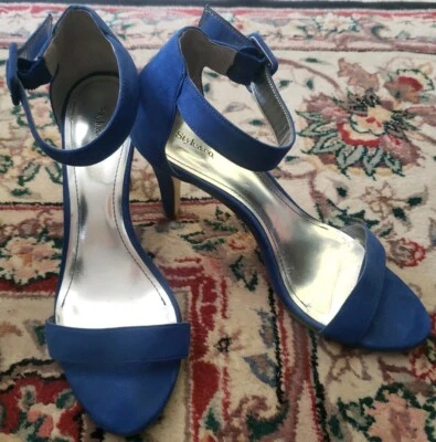 Sandalias para mujer Style & Co. "Highlight" azul cielo punta abierta correa al tobillo talla 8,5 M Foto 1 de 4