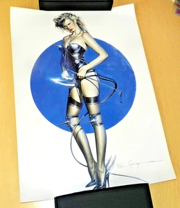HAJIME SORAYAMA LITHOGRAPHIE HEAVY METAL GIRL 24" x 17" SIGNIERT & NUMMERIERT 51/125 - Bild 1 von 4