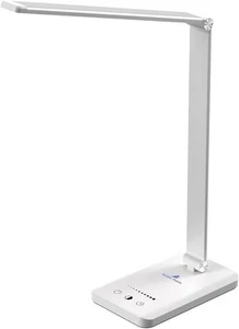 LED Desk Lamp with USB Charging Port, Dimmable Eye-Caring Reading Desk Light ... - Picture 1 of 7