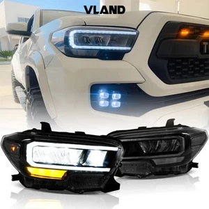 VLAND Headlights For 2015-2022 Toyota Tacoma SR5 TRD SR Built in LED Front Lamps - Picture 1 of 17
