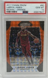 2017-18 Panini Prizm Mosaic - LeBron James #80 Orange - Picture 1 of 2